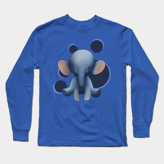 Baby Elephant Long Sleeve T-Shirt by Perezart99